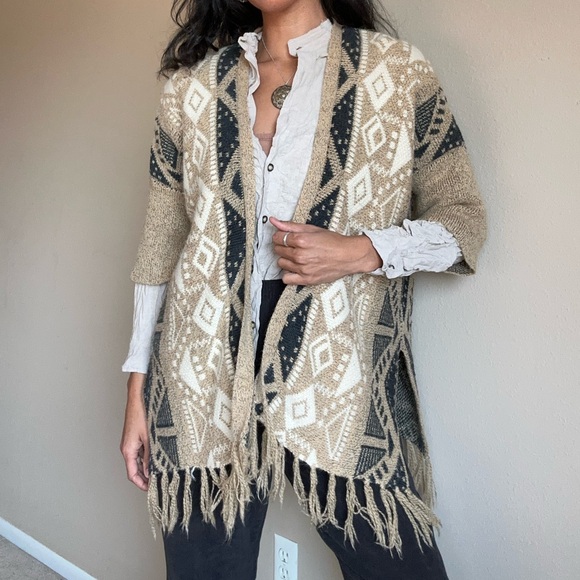 Southwestern fringe cardigann - Picture 4 of 6